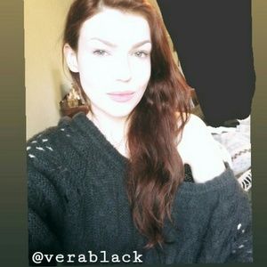 Charcoal gray off-shoulder grunge sweater